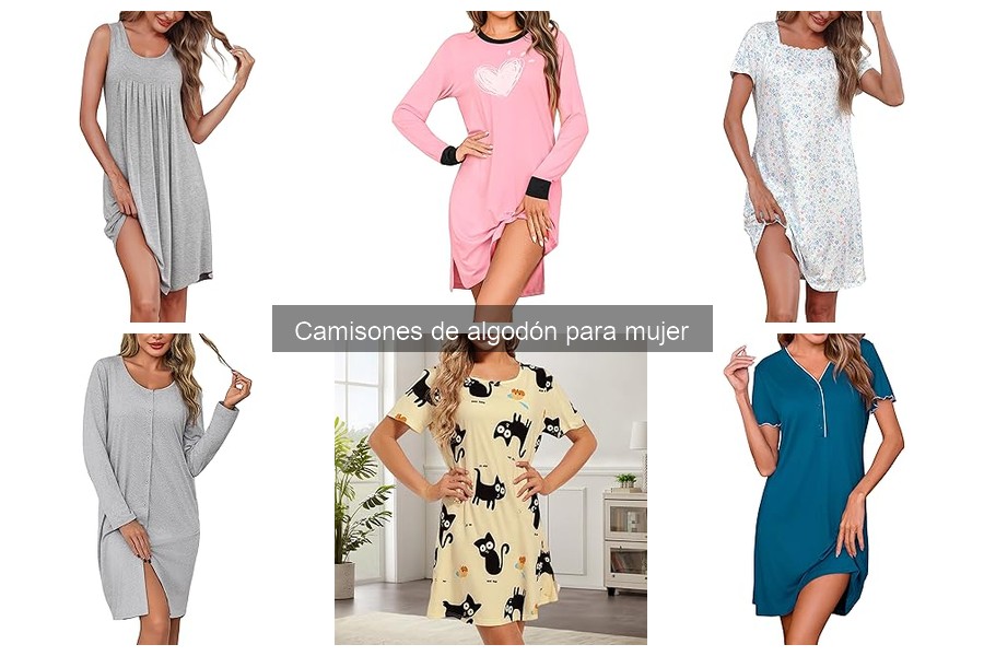 Mejores camisones de algodón para mujer en verano 2023