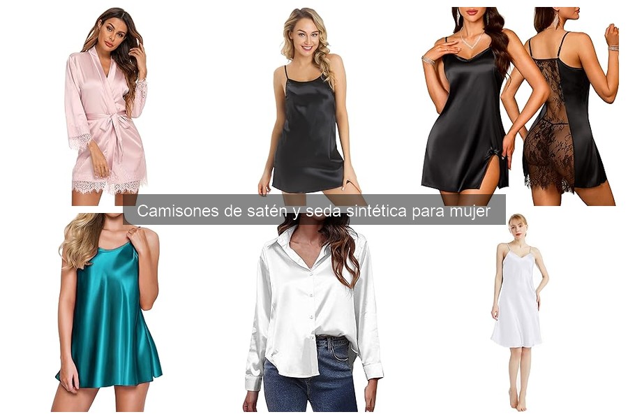 Mejores camisones de satén y seda sintética para el verano