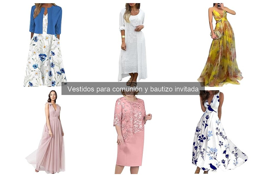 Mejores estilos de vestidos para comunión y bautizo