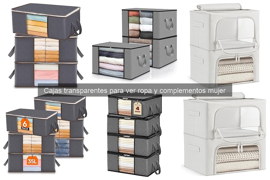 Mejores marcas de cajas transparentes para ropa y complementos