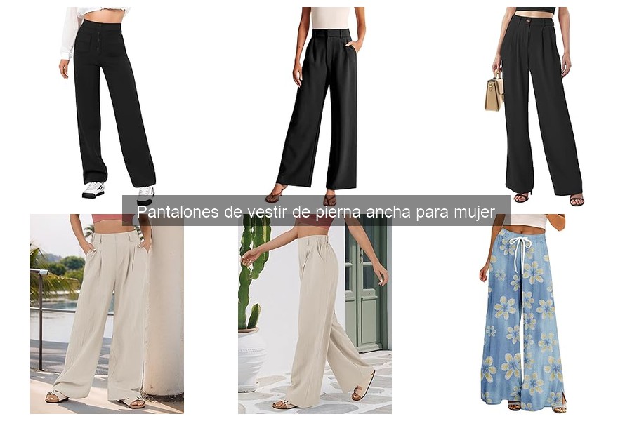 Mejores marcas de pantalones de vestir de pierna ancha para mujer