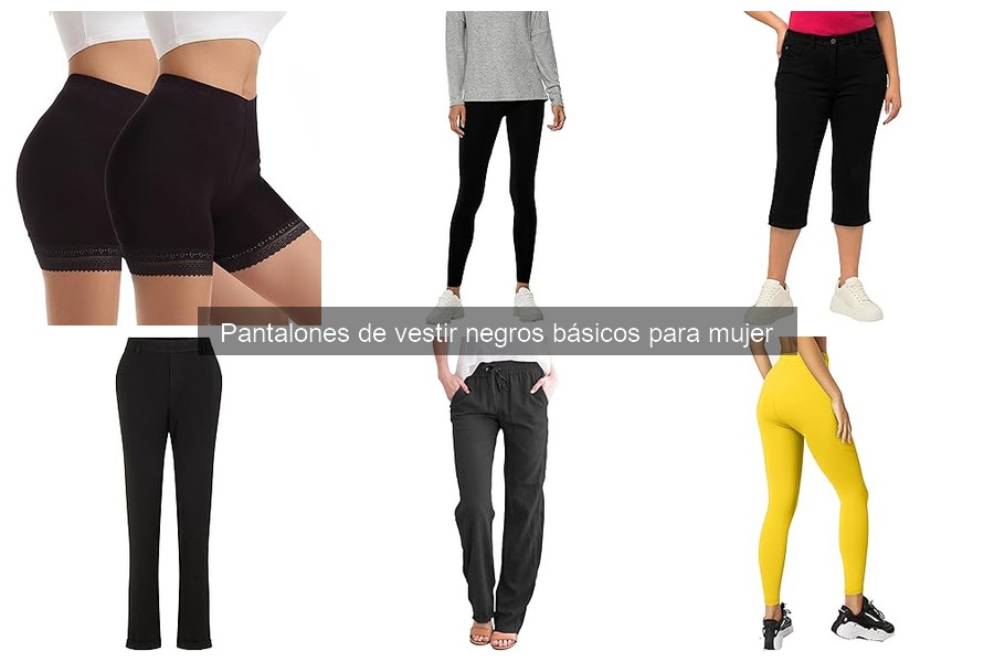 Mejores marcas de pantalones de vestir negros para mujer