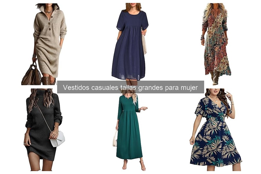 ** Mejores marcas de vestidos casuales tallas grandes para mujer
