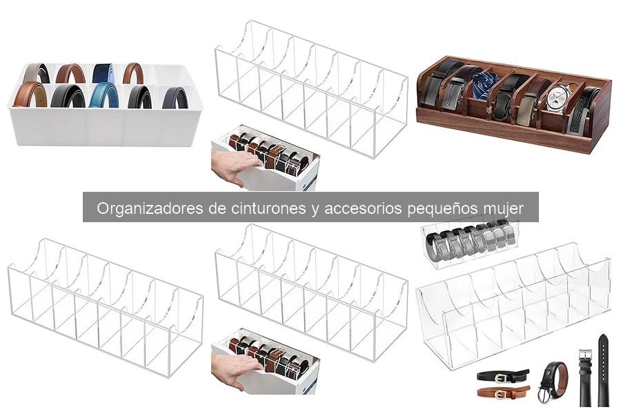 Mejores materiales para organizadores de cinturones y accesorios