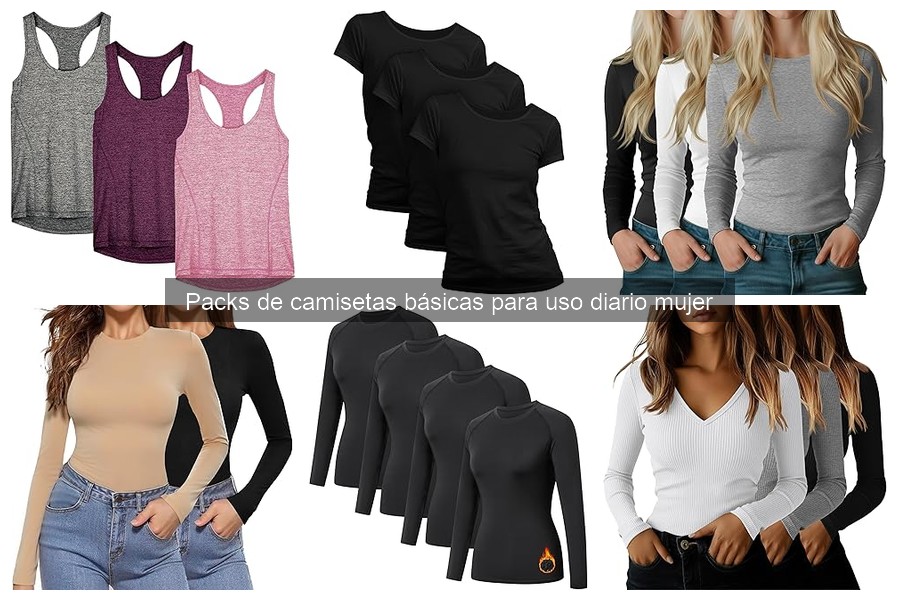 Mejores Packs de Camisetas Básicas para Uso Diario de Mujer