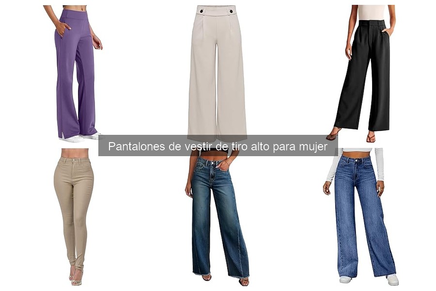 Mejores pantalones de vestir de tiro alto para ocasiones formales