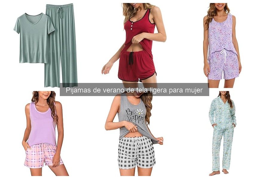 Mejores pijamas de verano de tela ligera para descanso