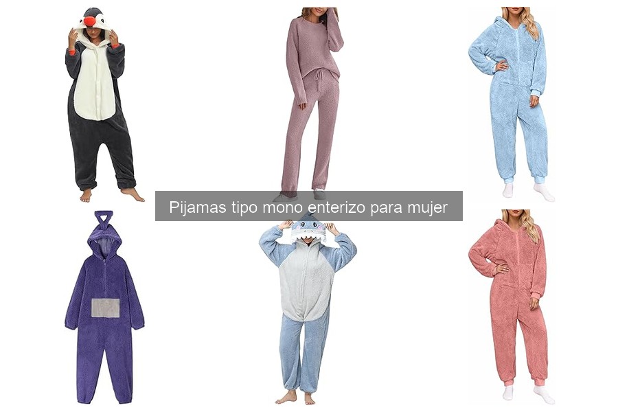 Mejores pijamas tipo mono enterizo para mujer 2023
