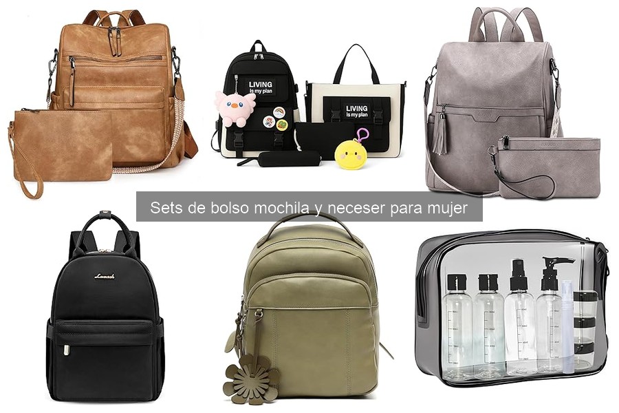 Mejores sets de bolso mochila y neceser para viajes