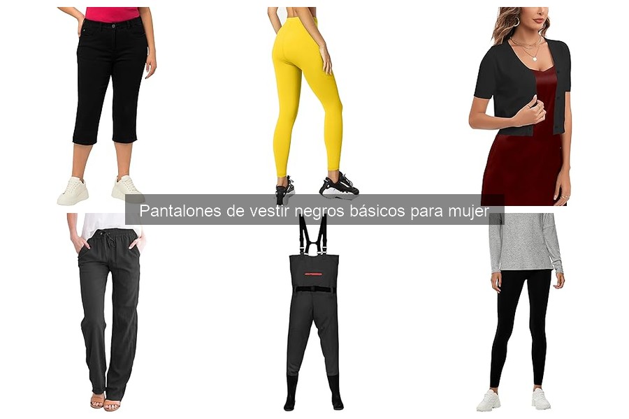 Mejores tiendas para comprar pantalones de vestir negros mujer
