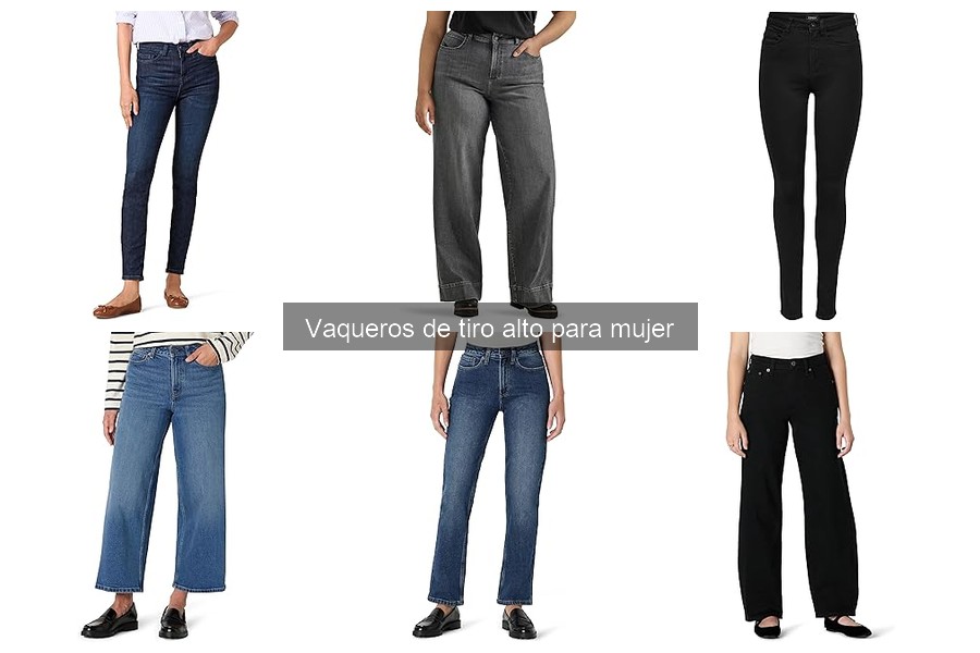 Mejores vaqueros de tiro alto para caderas anchas