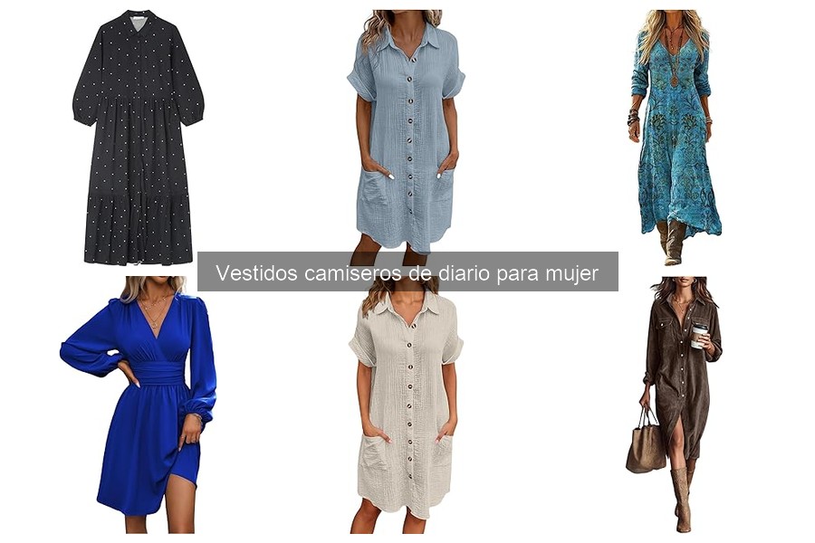Mejores vestidos camiseros de verano para mujer