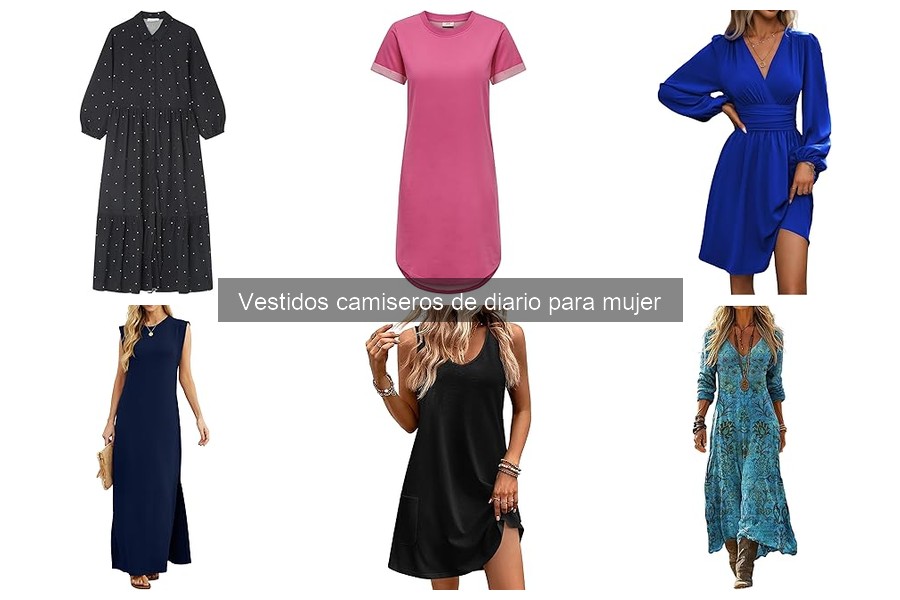 Mejores vestidos camiseros para eventos informales