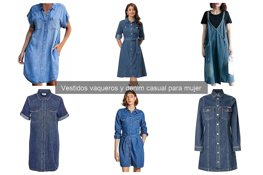 Mejores vestidos vaqueros para mujeres de tallas grandes