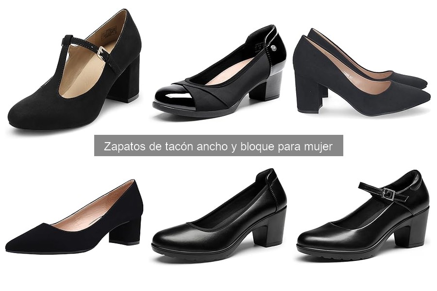 Mejores zapatos de tacón ancho y bloque para ocasiones formales