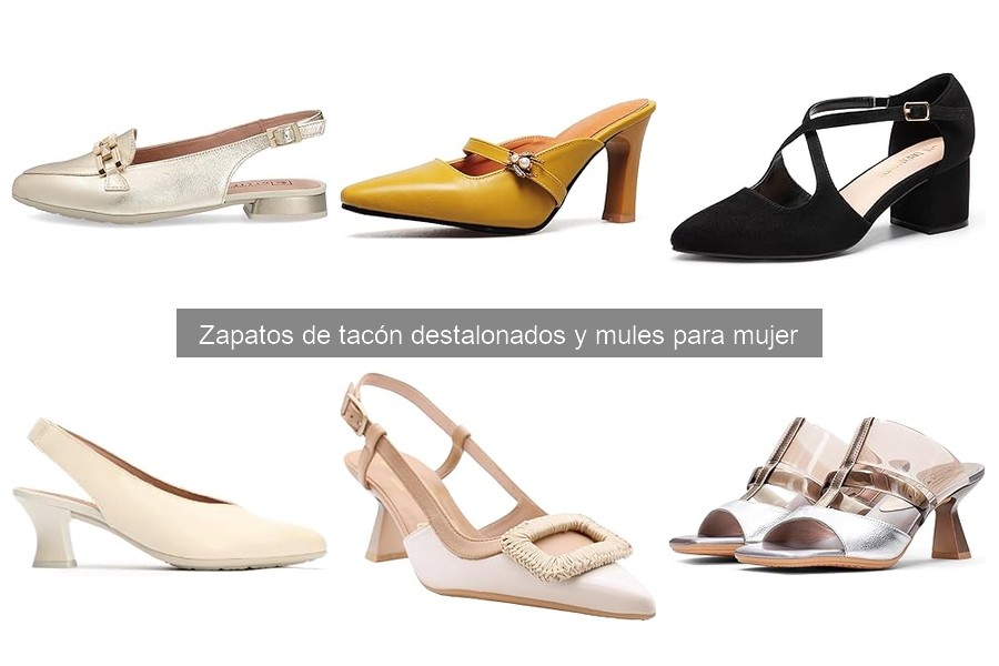 Mejores zapatos de tacón destalonados para ocasiones formales