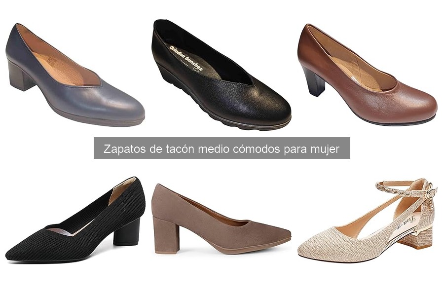 Mejores zapatos de tacón medio cómodos para pies anchos