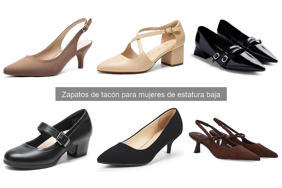 Mejores zapatos de tacón para mujeres bajas según la ocasión