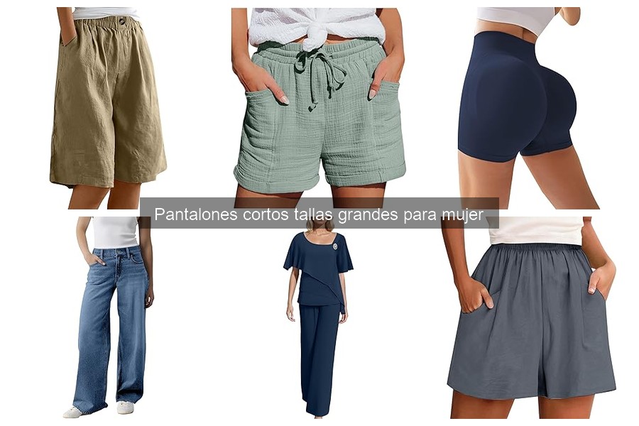 Ofertas en pantalones cortos tallas grandes para mujer