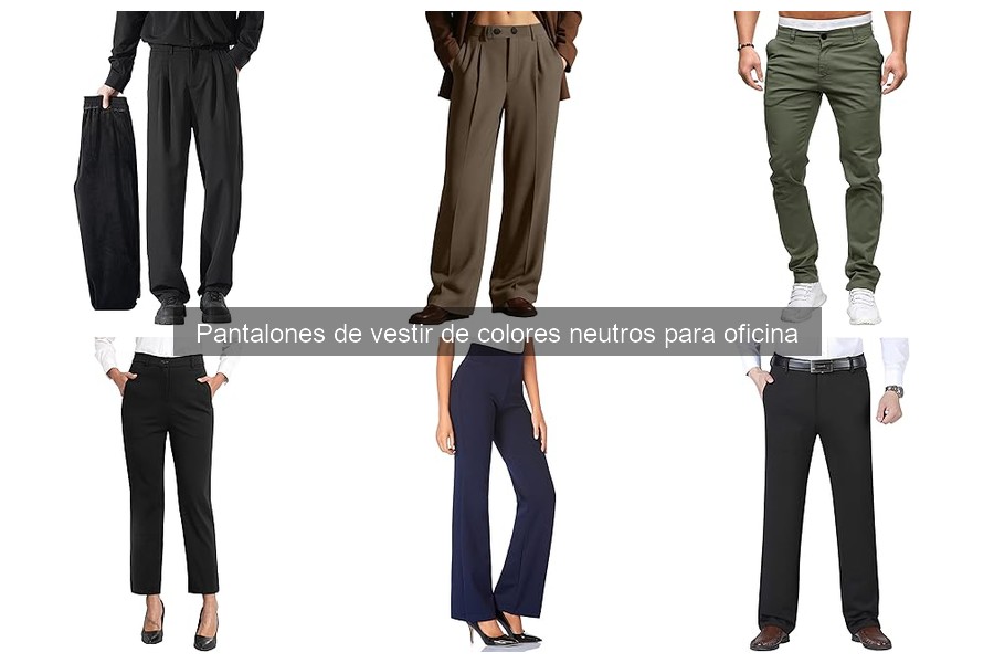 Ofertas en pantalones de vestir neutros para oficina