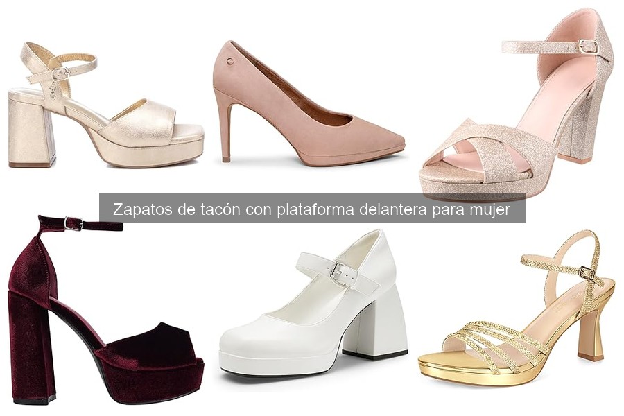 Opciones asequibles de zapatos de tacón con plataforma