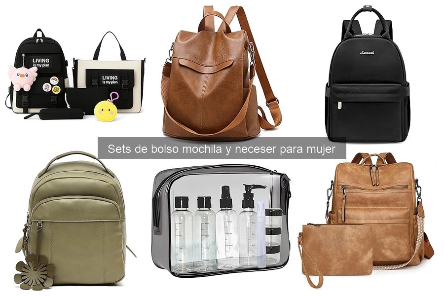 Opiniones sobre Sets de Bolso Mochila y Neceser para Mujer