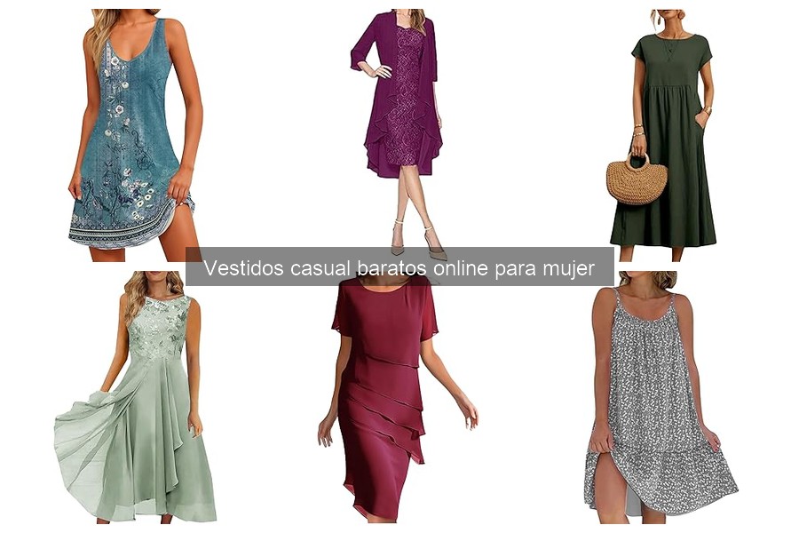 Opiniones sobre vestidos casual baratos para mujer