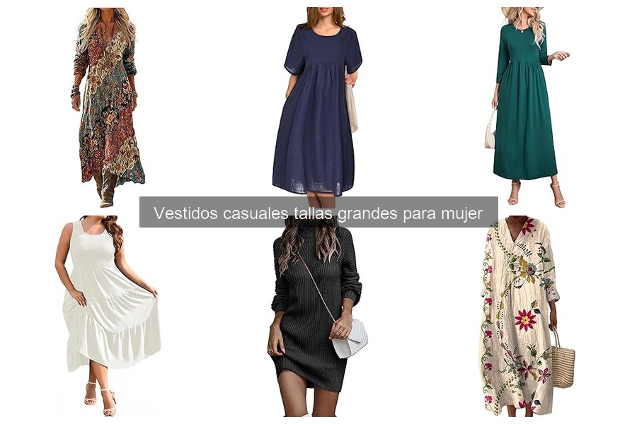 Opiniones sobre vestidos casuales tallas grandes para mujer