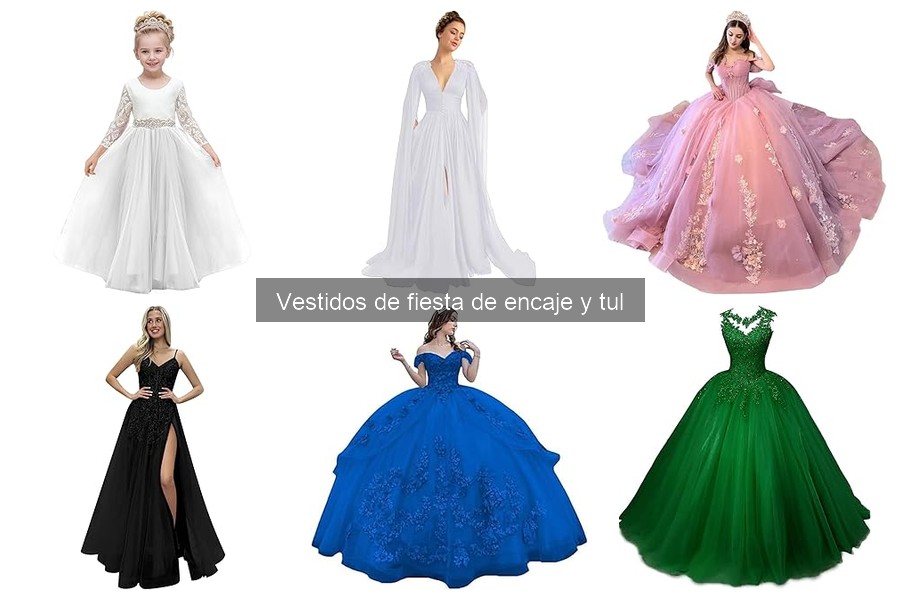 Opiniones sobre vestidos de fiesta de encaje y tul