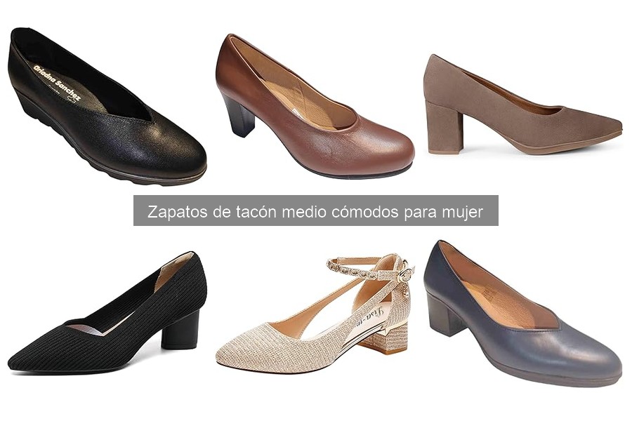 Opiniones sobre zapatos de tacón medio cómodos más vendidos