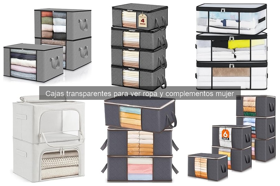 Organiza tu armario con cajas transparentes para ropa