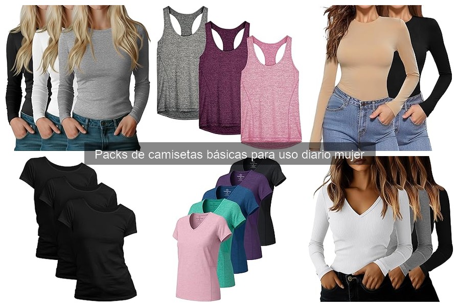 Packs de camisetas básicas para mujer: ¿qué son y para qué sirven?