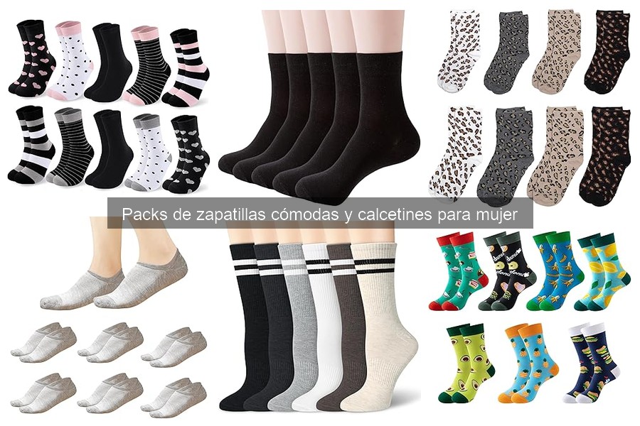 Packs de zapatillas cómodas y calcetines ideales para viajes