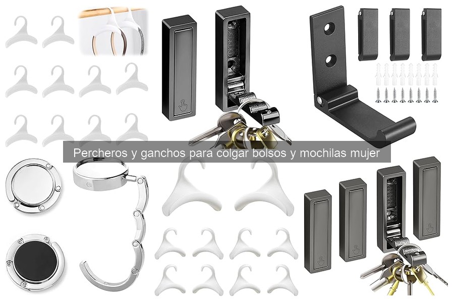 Percheros y Ganchos para Colgar Bolsos y Mochilas Mujer