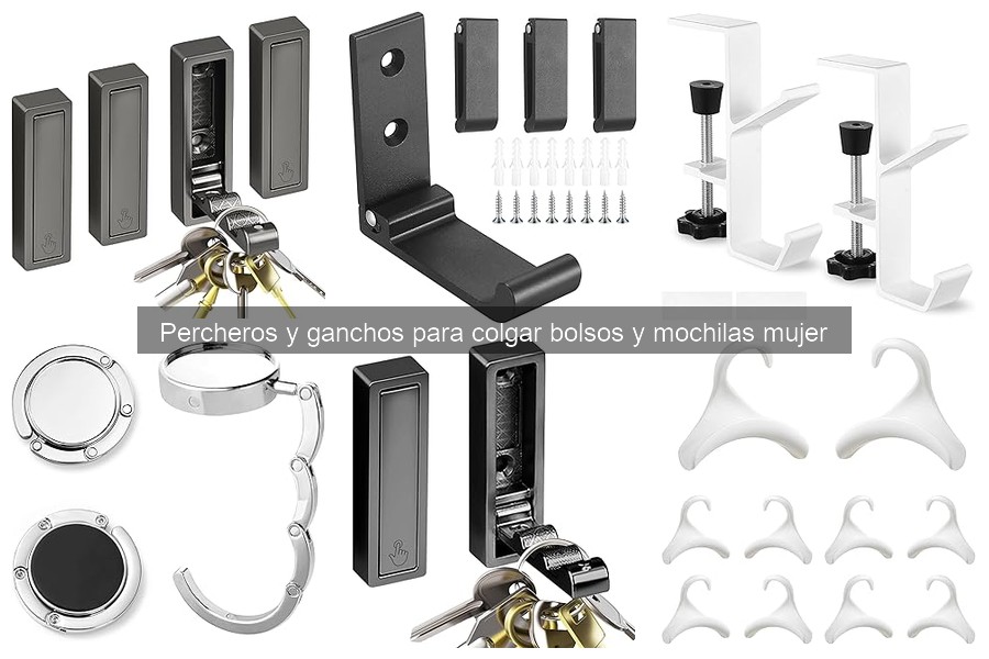 Precios de percheros y ganchos para bolsos y mochilas