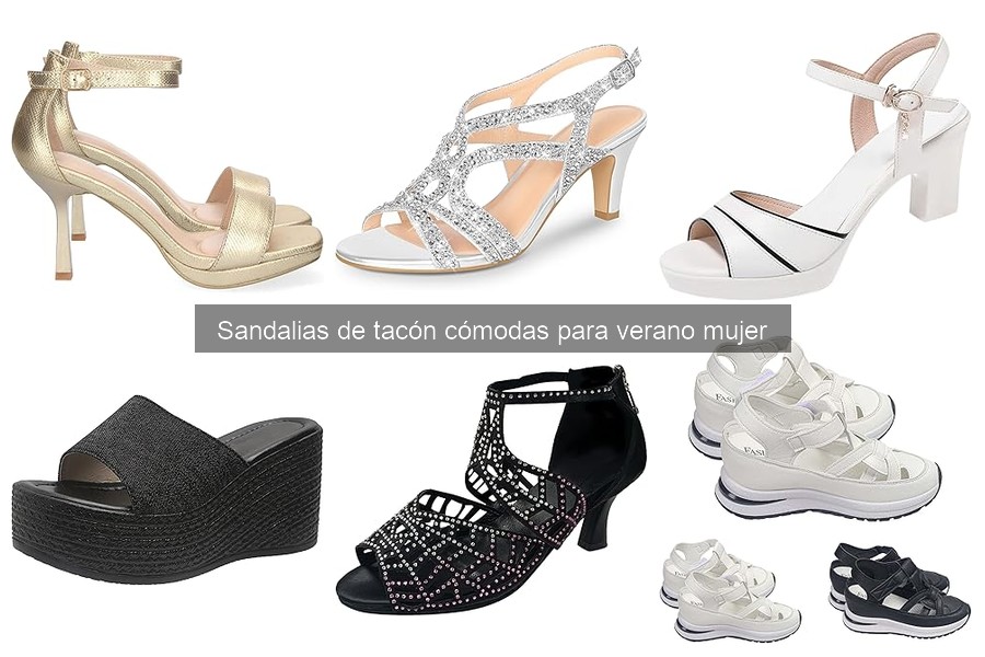 Precios de sandalias de tacón cómodas para mujer en tiendas