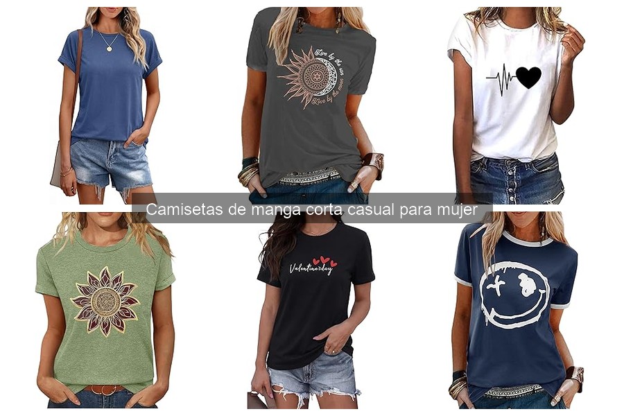 Precios Promedio de Camisetas de Manga Corta Casual para Mujer
