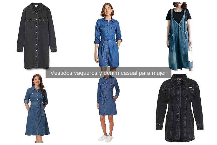 Precios promedio de vestidos vaqueros para mujer online