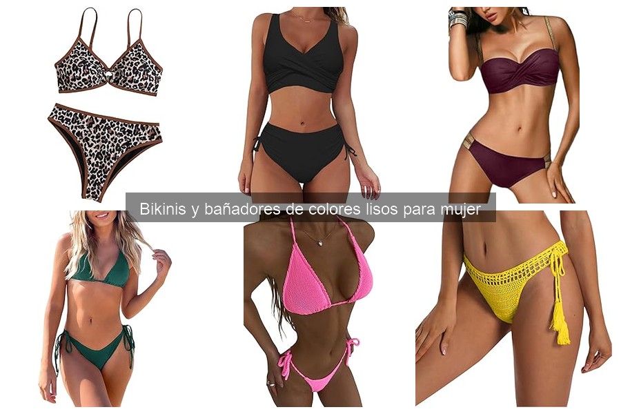 Problemas comunes al usar bikinis de colores lisos