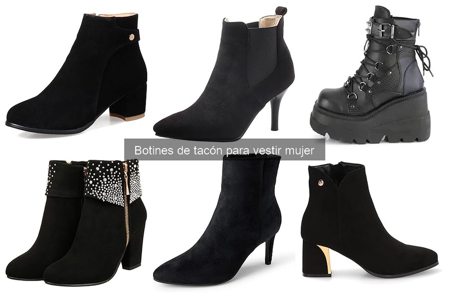 Problemas comunes al usar botines de tacón para vestir mujer