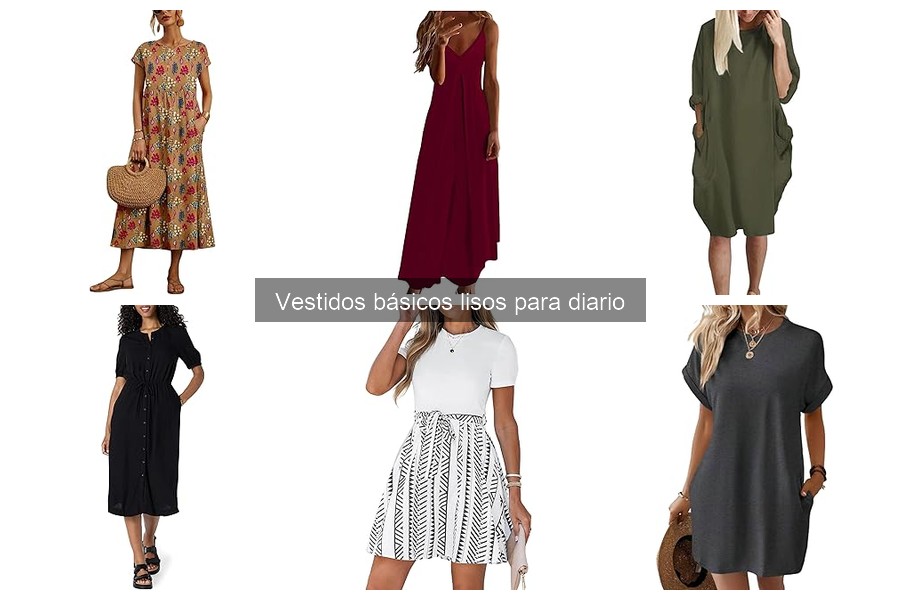 ** Problemas comunes al usar vestidos básicos lisos para diario