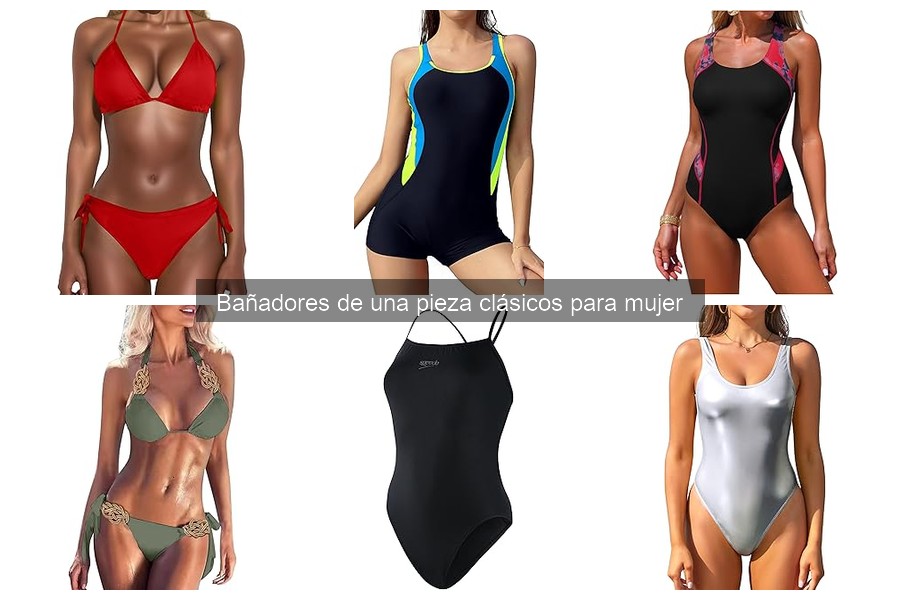 ¿Qué es un bañador de una pieza clásico para mujer?