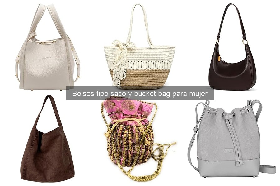 ¿Qué es un bolso tipo saco o bucket bag para mujer?
