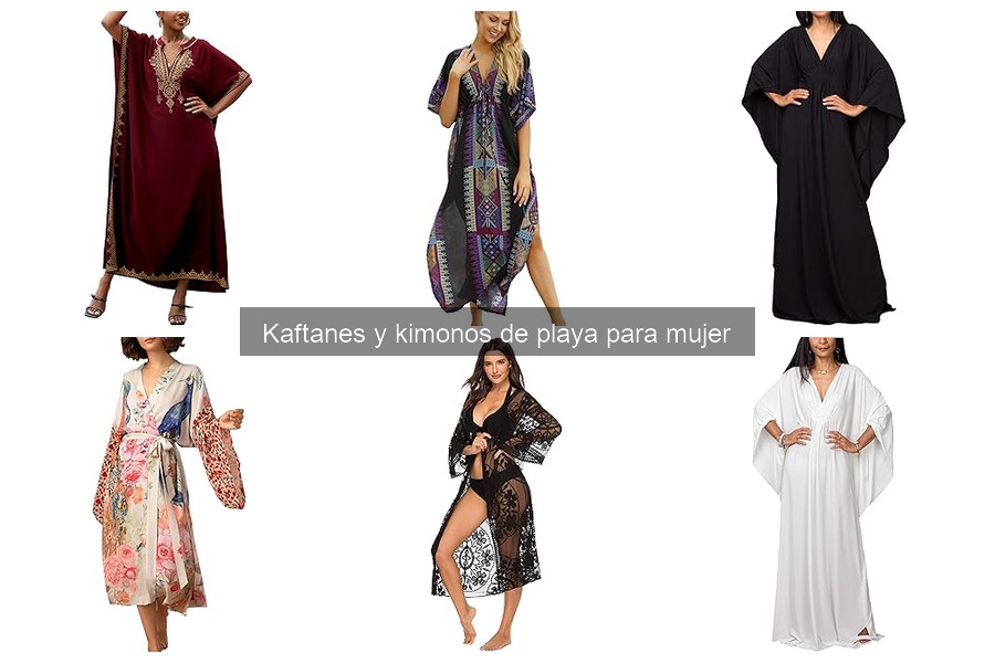 ¿Qué es un kaftán y un kimono de playa para mujer?