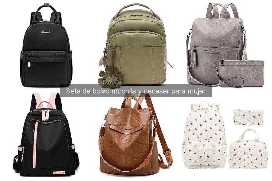 ¿Qué es un set de bolso mochila y neceser para mujer?