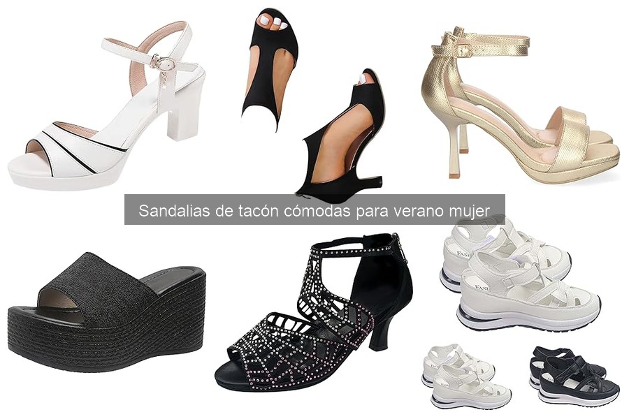 Sandalias de tacón cómodas para cada ocasión en verano