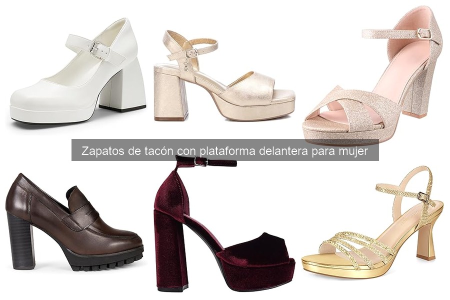 ¿Son cómodos los zapatos de tacón con plataforma delantera?