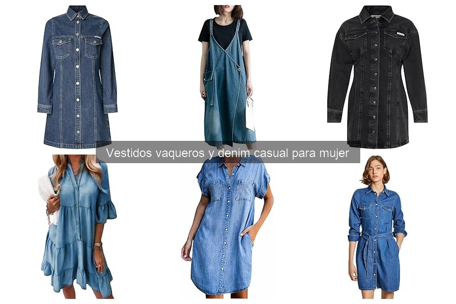 Tendencias 2023 en Vestidos Vaqueros para Mujer