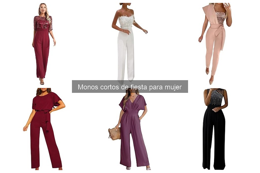 Tendencias actuales en monos cortos de fiesta para mujer