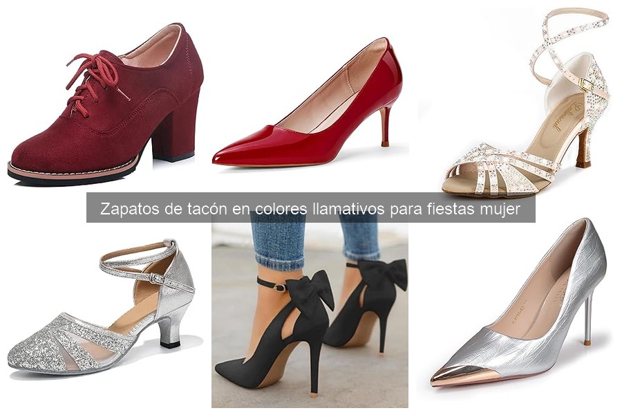 Tendencias de zapatos de tacón coloridos para fiestas 2023